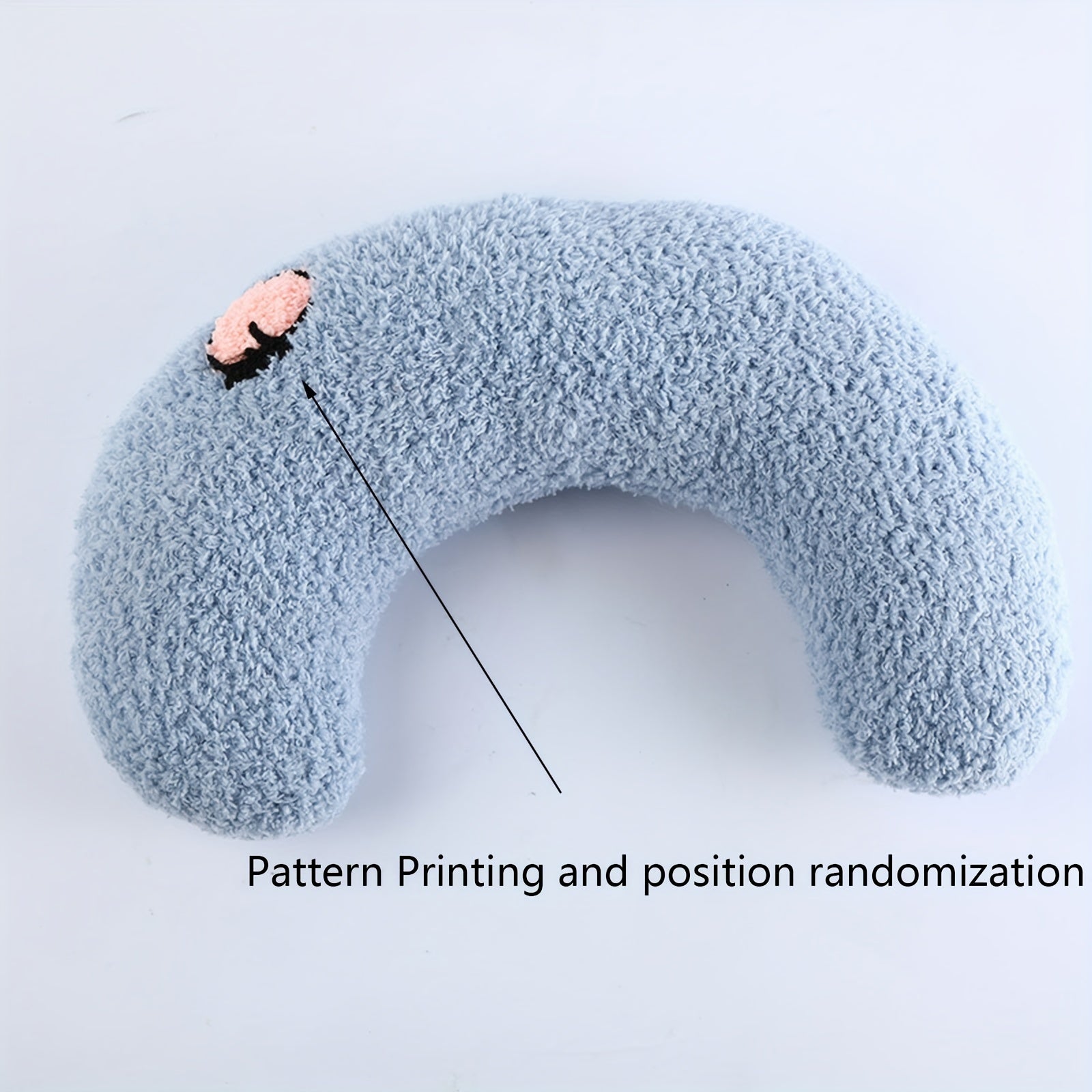 Cozy U-Shaped Pet Pillow - Ultra Soft, Fluffy, Calming Toy for Deep Sleep, Promoting Relaxation and Reducing Anxiety in Cats