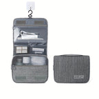 Large Capacity Travel & Business Makeup Organizer Bag - Durable Polyester, Wet & Dry Separation Design, Multiple Compartments for Cosmetics, Toiletries, And Accessories, Ideal for And Women, Travel Organizer|Sleek Organizer|D