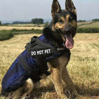 [Service Dog Vest Patch] 1pc PU Leather Service Dog Vest Patch - Dual-Size Hook and Loop Fastener, "DO NOT PET", "IN TRAINING", "EMOTIONAL SUPPORT" Text Options for Pet Harnesses
