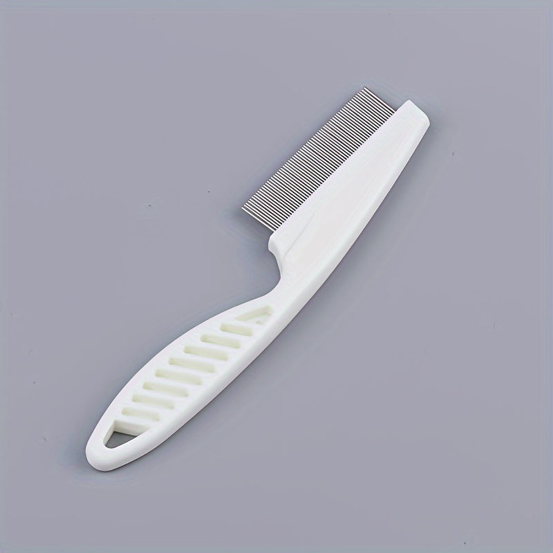 2-in-1 Pet Hair and Tear Stain Remover Comb - Gently Removes Dandruff, Hair Stains, and Fleas - Perfect for Dogs and Cats