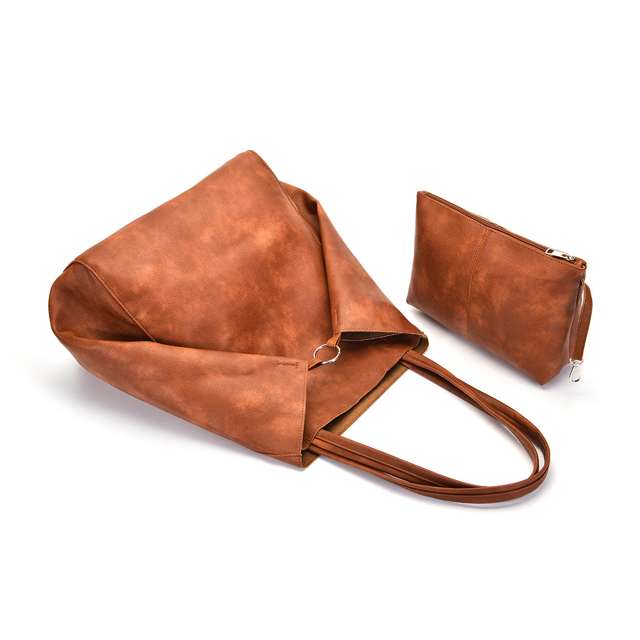 [Large Solid Color Shoulder Bag] Retro Solid Color Shoulder Bag, Vintage Shoulder Bag, Large Capacity Handbag With Inner Bag