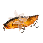 Bionic Cicada Hard Fish Lure - Spinning Fishing Bait with Propeller Treble Hook for Freshwater and Saltwater Fishing - 7.5cm/14g - Lifelike Design for Increased Catch Rates