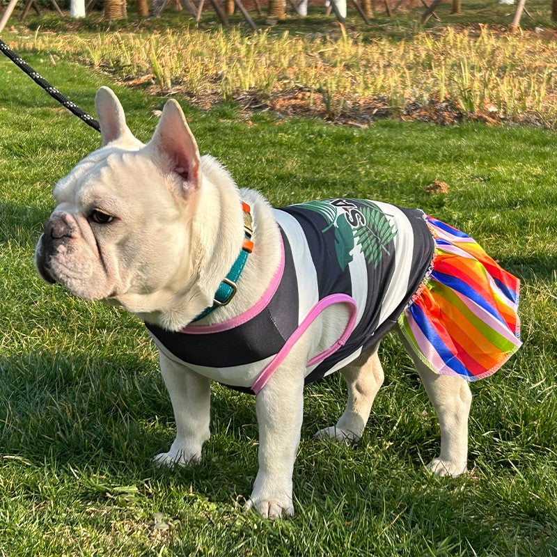 Adorable Pet Princess Dress - Breathable Shirts for Dogs and Cats with Letter Printing and Fashionable Skirt Design - Perfect for Pet Owners Who Want Stylish and Comfortable Costumes for Their Furry Friends