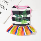 Adorable Pet Princess Dress - Breathable Shirts for Dogs and Cats with Letter Printing and Fashionable Skirt Design - Perfect for Pet Owners Who Want Stylish and Comfortable Costumes for Their Furry Friends