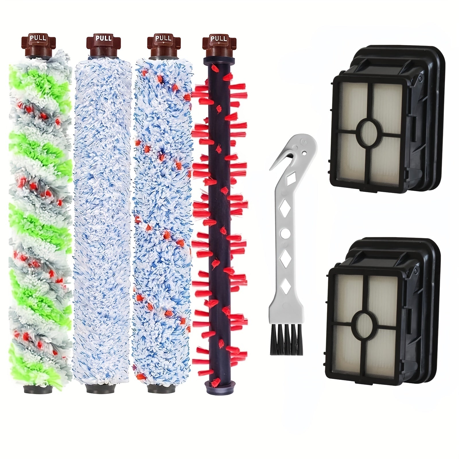 1pc/2pcs Bissell CrossWave & CrossWave Pet Pro Vacuum Cleaner Accessories Velvet Brush Roller Brush