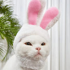 Adorable Rabbit Cat Headgear for Small Dogs & Cats - Perfect Pet Party Costume and Accessory - Soft & Comfortable Fabric - For Festive Occasions - Ideal Gift for Pet Lovers