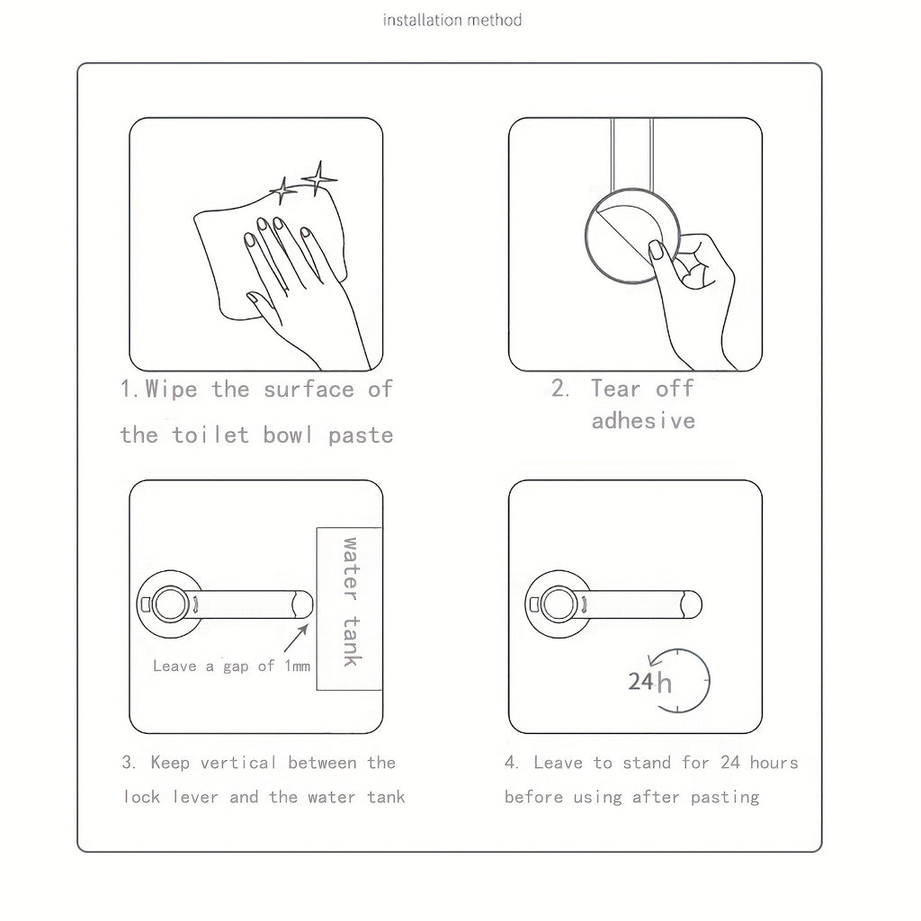 AirXing & Pet Safety Toilet Lock - White Plastic Childproof Latch with Easy-Install Design, Prevents Unauthorized Use for Youngsters & Pets, Secure Bathroom Access, Pet Safety Device, Modern Toilet Accessory, Durable Plastic