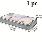 [Durable Storage Box] Durable Under-Bed Storage Box with Flip-Top Lid | Multi-Purpose Space-Saving Design, Dust-Resistant Contemporary Bedside Storage Solution, Bedroom Organizers And Storage, Home Organization, Sleek Design,
