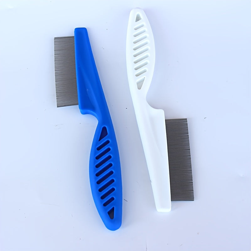 2-in-1 Pet Hair and Tear Stain Remover Comb - Gently Removes Dandruff, Hair Stains, and Fleas - Perfect for Dogs and Cats