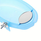 Pet Cage Hanging Bird Bath with Mirror - Perfect for Parrots and Parakeets to Stay Clean and Entertained