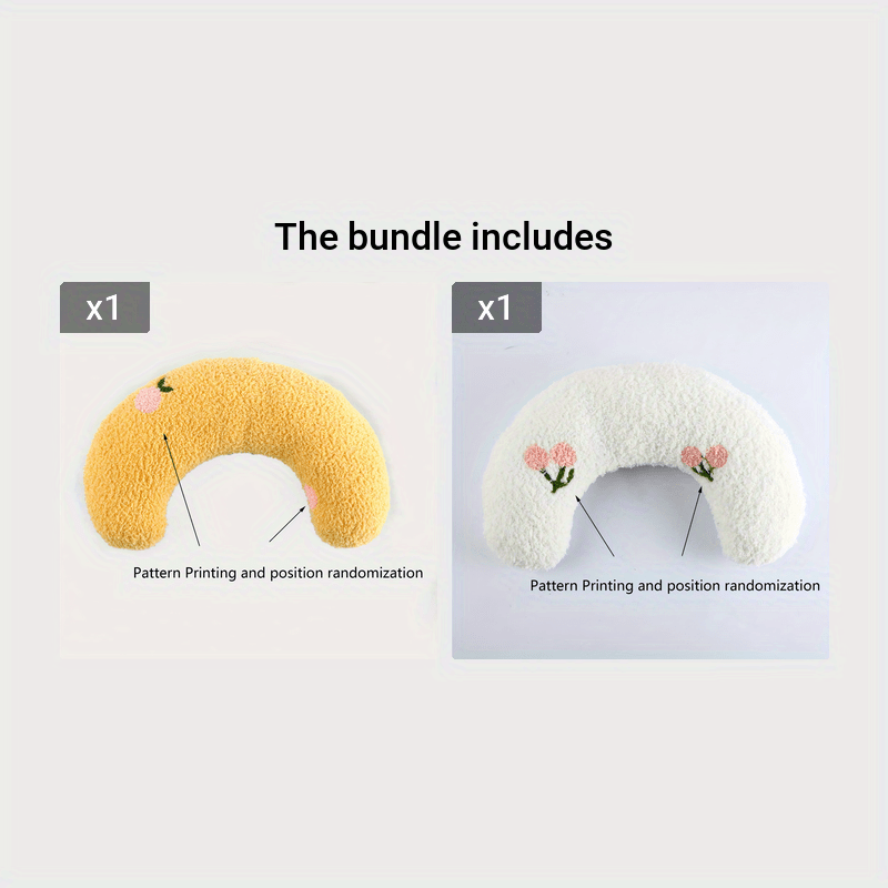 Cozy U-Shaped Pet Pillow - Ultra Soft, Fluffy, Calming Toy for Deep Sleep, Promoting Relaxation and Reducing Anxiety in Cats