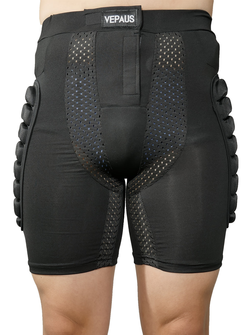 Four Seasons High Stretch Polyester Knit Fabric 3D Padded Shorts for Ice Hockey, Snowboarding, Gymnastics, Roller Skating - Moisture Wicking, Flexible, Regular Fit