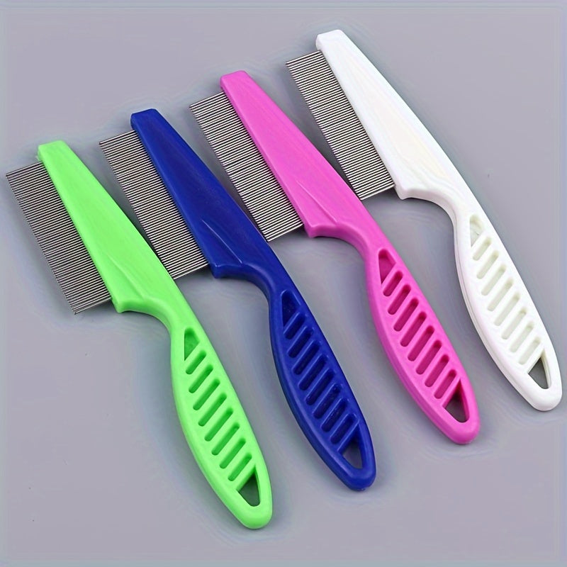 2-in-1 Pet Hair and Tear Stain Remover Comb - Gently Removes Dandruff, Hair Stains, and Fleas - Perfect for Dogs and Cats