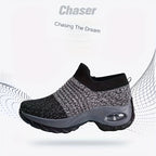 Lightweight Mesh Air Cushion Sole Chunky Sneakers - Women's Low Top Running Shoes Footwear