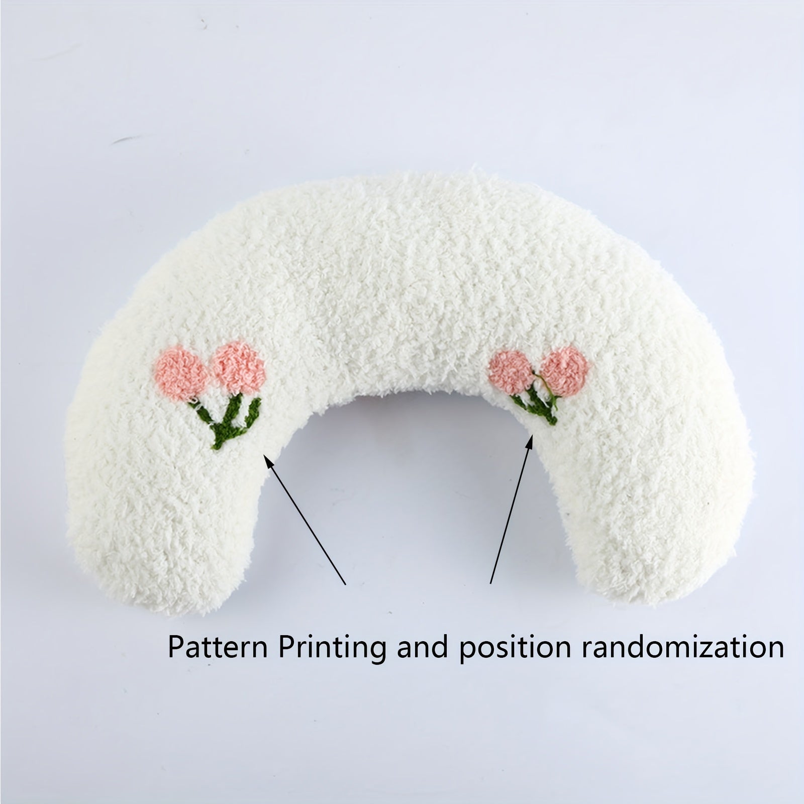 Cozy U-Shaped Pet Pillow - Ultra Soft, Fluffy, Calming Toy for Deep Sleep, Promoting Relaxation and Reducing Anxiety in Cats