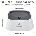 Dog Water Bowl Dog Bowl Slow Water Feeder No-Spill Pet Water Bowl Slow Feeder Dish