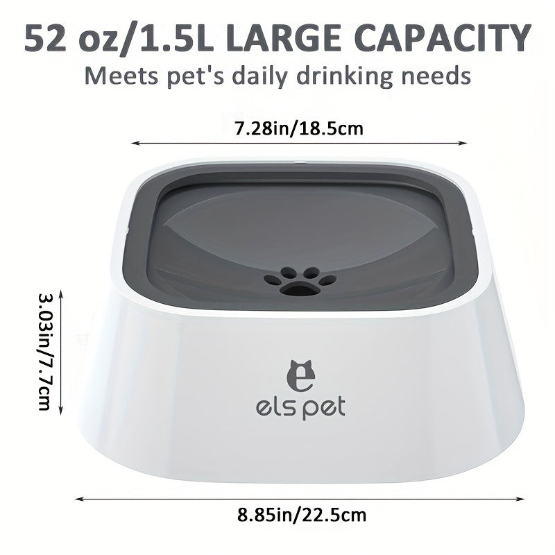 Dog Water Bowl Dog Bowl Slow Water Feeder No-Spill Pet Water Bowl Slow Feeder Dish
