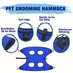 For Dogs & Cats, Hammock Harness Pet Grooming Sling, Restraint Bag for Bathing, Trimming, Nail Clipping