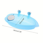 Pet Cage Hanging Bird Bath with Mirror - Perfect for Parrots and Parakeets to Stay Clean and Entertained