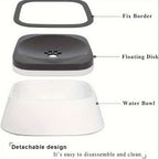 Spill-Proof Pet Water Bowl for Dogs & Cats - Anti-Splash, Non-Slip Base with Floating Filter Design, Perfect for Travel & Home Use, Dog Water Bowl