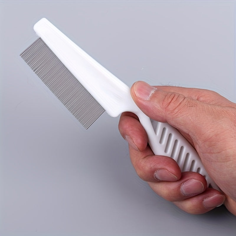 2-in-1 Pet Hair and Tear Stain Remover Comb - Gently Removes Dandruff, Hair Stains, and Fleas - Perfect for Dogs and Cats