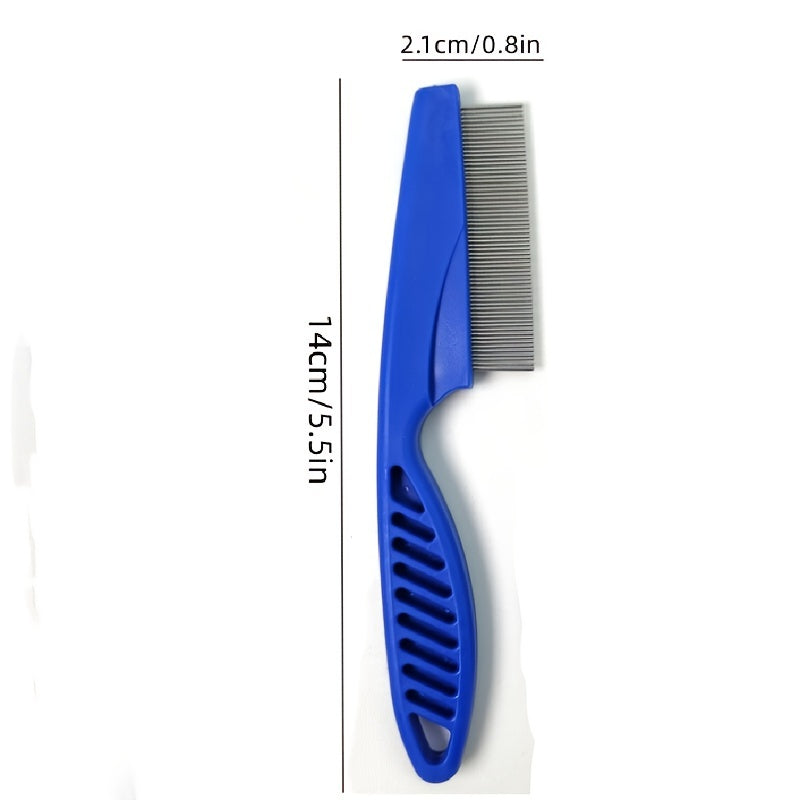 2-in-1 Pet Hair and Tear Stain Remover Comb - Gently Removes Dandruff, Hair Stains, and Fleas - Perfect for Dogs and Cats