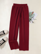 Women'S Cozy Gray Sweatpants with Elastic Waistband & Drawstring - Loose Fit, Long Length, Pockets, Casual Lounge Pants for Fall/Winter, Comfortable Clothing | Relaxed Fit Pants | Elastic Waistband Pants