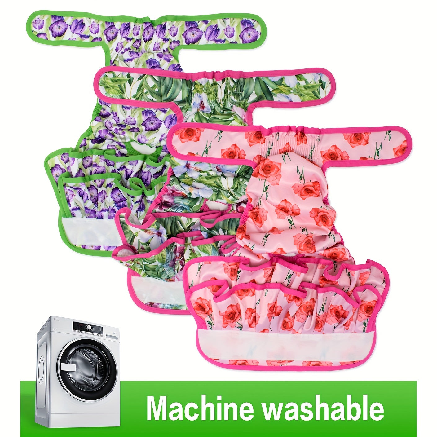 Comfort-Fit Washable Female Dog Diaper - Reusable, Breathable Pet Period & Heat Cycle Solution