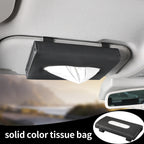 [Fashion Car Sunshade] Car Mounted Fashion Sunshade Paper Towel Box | Automobile Pull-out Carton