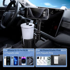 This Hill Magnetic Cup Holder Phone Mount, Compatible with MagSafe, 4.1" Base Adjustable Height Car Cup Holder Compatible with iPhone 16 Pro Max / 15/14 / 13/12 Series, Secure Fit for Car or SUV
