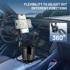 This Hill Magnetic Cup Holder Phone Mount, Compatible with MagSafe, 4.1" Base Adjustable Height Car Cup Holder Compatible with iPhone 16 Pro Max / 15/14 / 13/12 Series, Secure Fit for Car or SUV