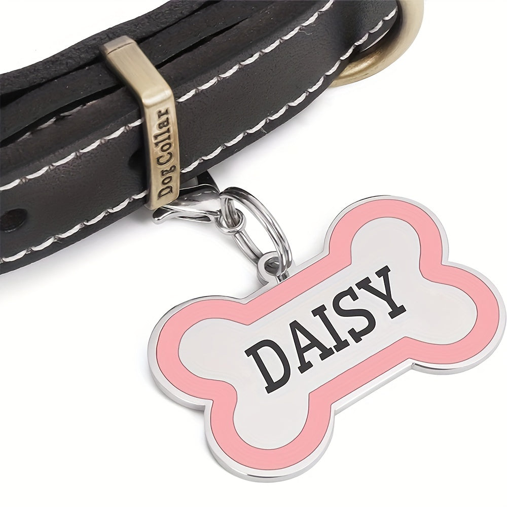 Custom Pet ID Tags - Engraved Both Sides with Your Pet's Name!