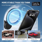This Hill Magnetic Cup Holder Phone Mount, Compatible with MagSafe, 4.1" Base Adjustable Height Car Cup Holder Compatible with iPhone 16 Pro Max / 15/14 / 13/12 Series, Secure Fit for Car or SUV
