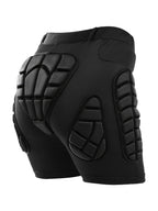 Four Seasons High Stretch Polyester Knit Fabric 3D Padded Shorts for Ice Hockey, Snowboarding, Gymnastics, Roller Skating - Moisture Wicking, Flexible, Regular Fit