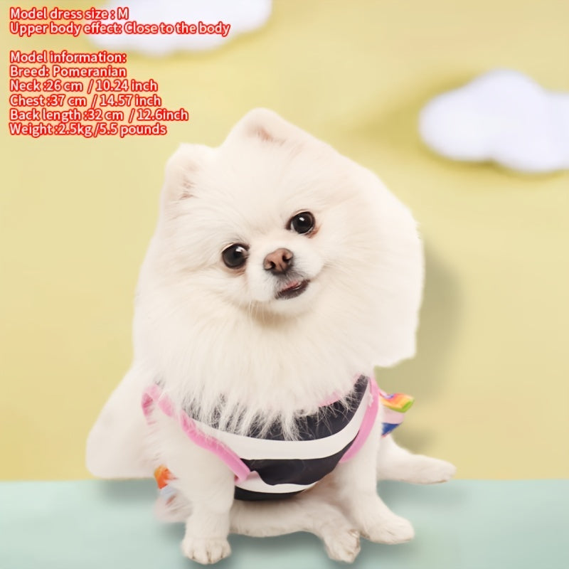 Adorable Pet Princess Dress - Breathable Shirts for Dogs and Cats with Letter Printing and Fashionable Skirt Design - Perfect for Pet Owners Who Want Stylish and Comfortable Costumes for Their Furry Friends