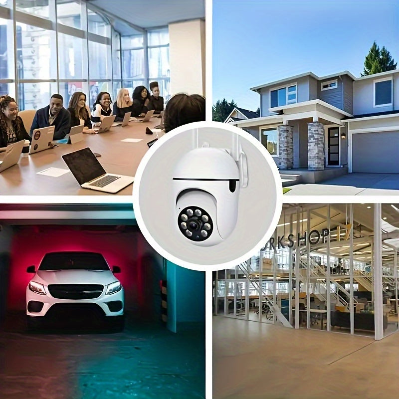 Camera and Color Night Vision Wireless 1080p HD Indoor/Outdoor Camera Bidirectional Audio Wireless Safety Camera Pan/Tilt/Zoom Wi Fi Smart Home Safety Camera and Pet Movement Tracking Color Night Vision Bidirectional Audio