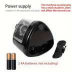 Automatic Electric Pencil Sharpener with Auto-Stop & Lead Breakage Prevention - Black Desktop Sharpener for Office & School, No Battery Needed, Compact Design, Sharpens Pencils in Seconds, Pencil Sharpener Electric, School Su