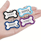 Custom Pet ID Tags - Engraved Both Sides with Your Pet's Name!