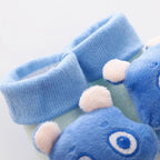 Cartoon Baby Anti-Slip Socks Shoes Newborn Infant Rattle Cute Autumn Boy Girl Floor First Walkers Booties Cotton Doll Warm Socks