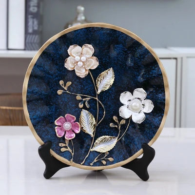 Ceramic Decorative Wobble Plate Arrangement, Living Room Entrance Ornaments, Home Decorations, 20cm, W3747
