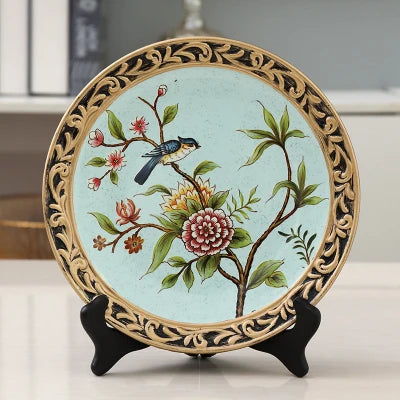Ceramic Decorative Wobble Plate Arrangement, Living Room Entrance Ornaments, Home Decorations, 20cm, W3747