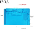 Repair Pad Insulation Heat-Resistant Soldering Station Silicon Soldering Mat Work Pad Desk Platform for BGA Soldering Station