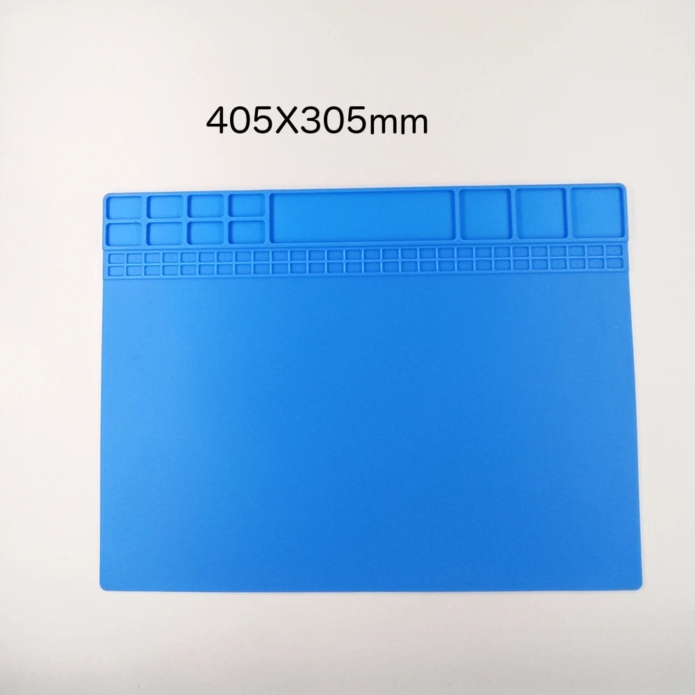 Repair Pad Insulation Heat-Resistant Soldering Station Silicon Soldering Mat Work Pad Desk Platform for BGA Soldering Station
