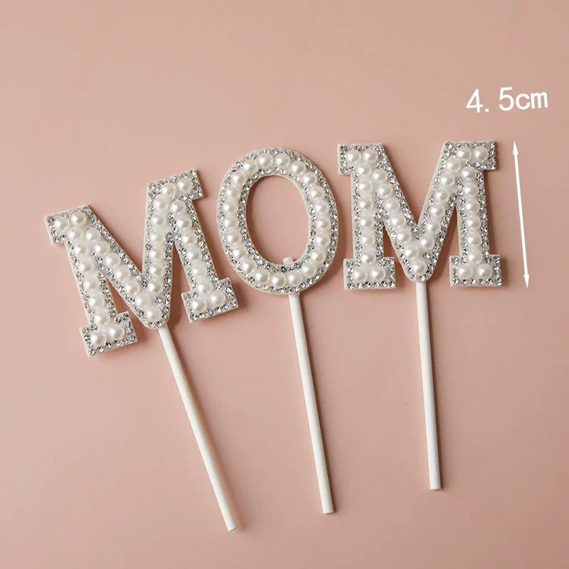 Internet Celebrity Mother's Day Baking Cake Topper Plug-in MG Tissue Paper Surrounding Border Artificial Tulip Ladieswear Inserts Ribbon