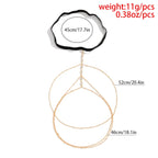 Boho Elastic Band Crystal Leg Thigh Chain for Women Summer Beach Sexy Tassel Multilayer Adjustable Body Jewelry Dress Decorate