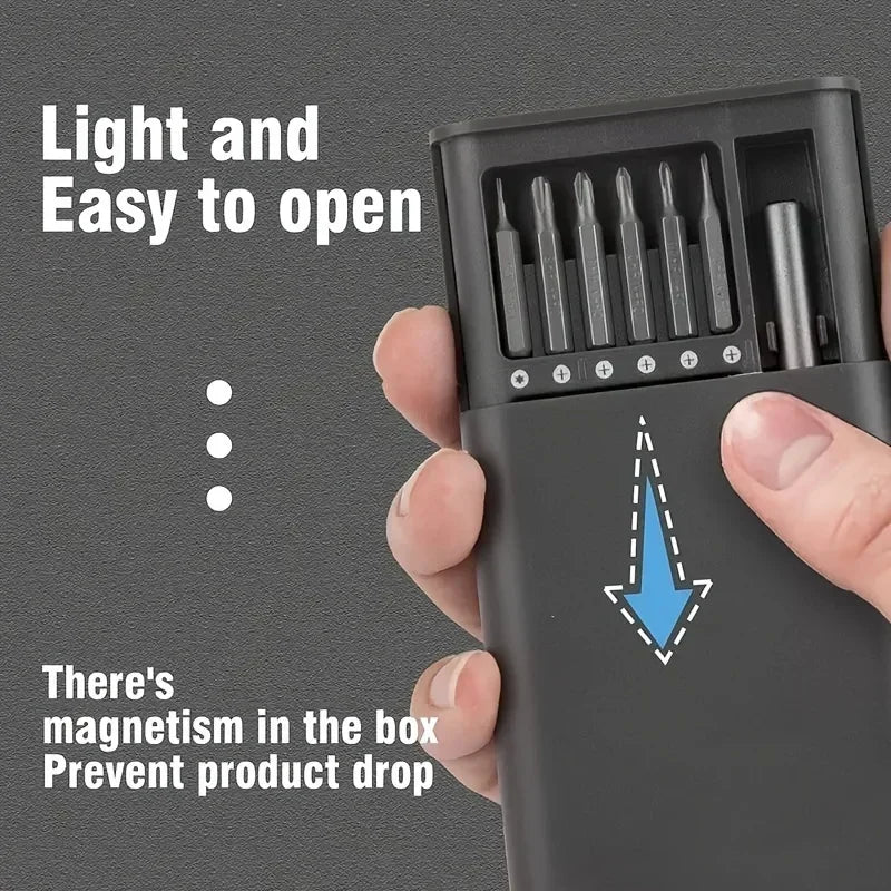 Magnetic Screwdriver 25 In 1 Kit Bits Precision Electronics Computer PC Phone Disassembly Multifunctional Maintenance Smart Tool