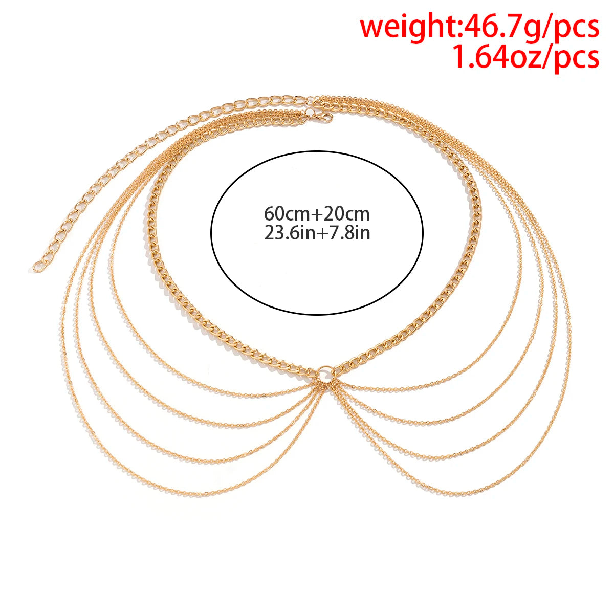 IngeSight.Z Punk Multi-layer Tassel Hip High Waist Chain For Women Gold Color Metal Chain Waistband Party Dress Belts Accessorie