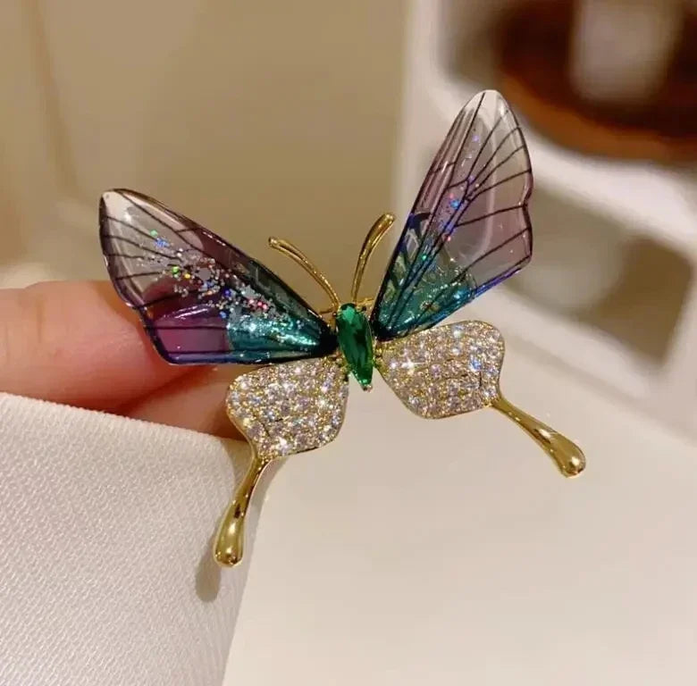 Small Cute Little Girl In Black Dress Nurse Brooches Rhinestone Crystal Brooch Pin Drop Oil Corsage Clothing Coat Jewelry