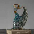 Peacock Dancer Statue Figurines for Interior Figure Decorations