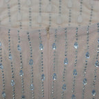 Women’s Rhinestone Mesh Bodycon Dress – Sexy Long Sleeve See-Through Sequin Party Club Night Outfit